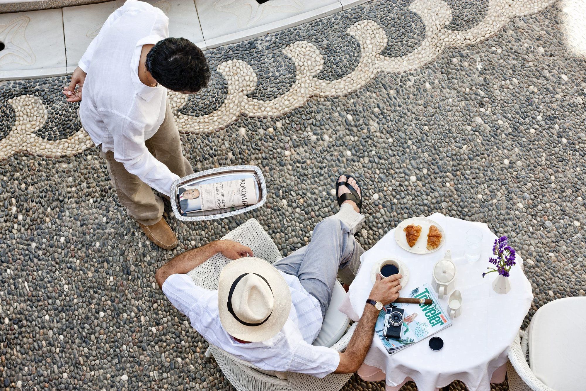 ホテル Palazzo Rimondi Boutique Agios Andonios  レストラン 写真